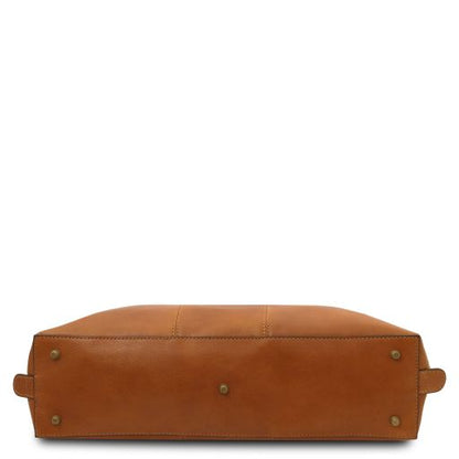 Brown leather Briefcases Ravenna - by Tuscany Leather