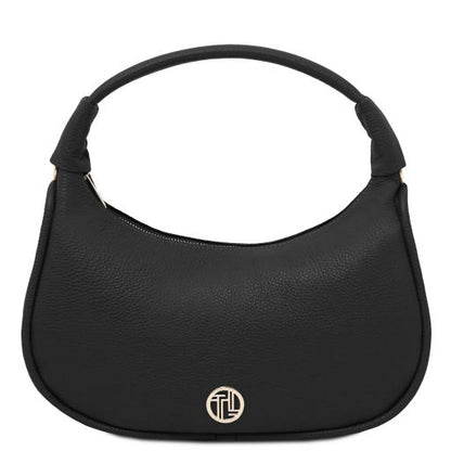Black leather Handbags Michelle - by Tuscany Leather
