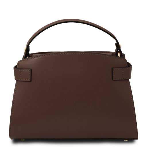 Coffee leather Handbags Maisy - by Tuscany Leather