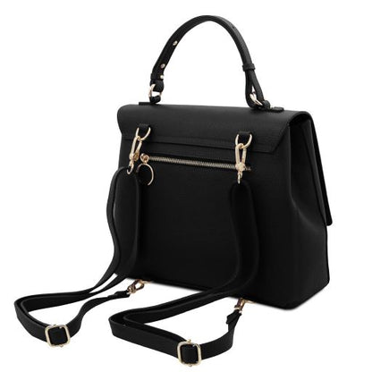 Black leather Handbags Silene - by Tuscany Leather