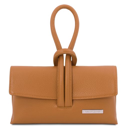 Cognac leather Handbags TL by Tuscany Leather