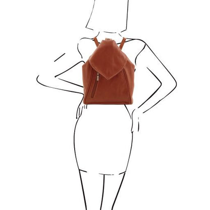 Brown leather Backpacks Delhi - by Tuscany Leather