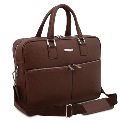 Treviso - Leather laptop briefcase