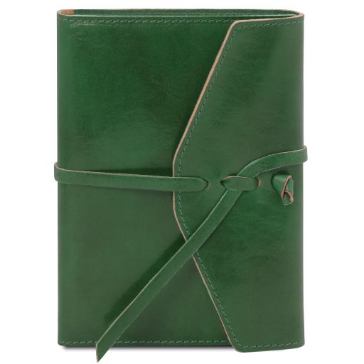 Forest Green leather Travel Accessories Leather journal by Tuscany Leather
