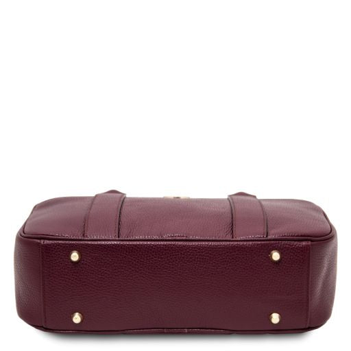 Black leather Handbags Stephany - by Tuscany Leather