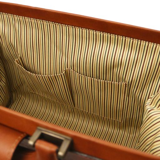 Black leather Doctor Bags Raffaello - by Tuscany Leather