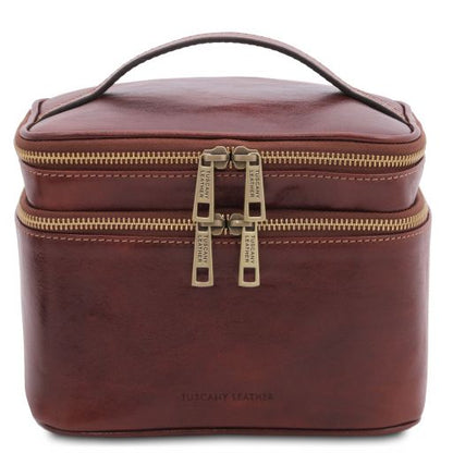 Brown leather Travel Accessories Eliot - by Tuscany Leather
