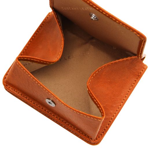 Exclusive leather wallet with coin pocket
