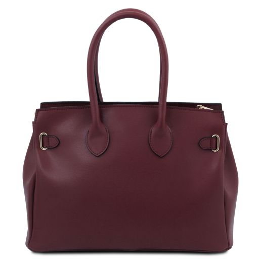 Cognac leather Handbags TL by Tuscany Leather