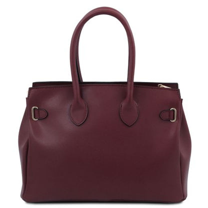 Cognac leather Handbags TL by Tuscany Leather