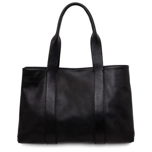 Black leather Handbags Callie - by Tuscany Leather