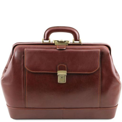 Brown leather Doctor Bags Leonardo - by Tuscany Leather