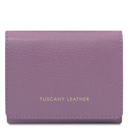 Lilac leather Wallets & Money Clips Iside - by Tuscany Leather