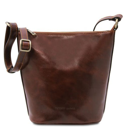 Brown leather Shoulder Bags Giusi - by Tuscany Leather
