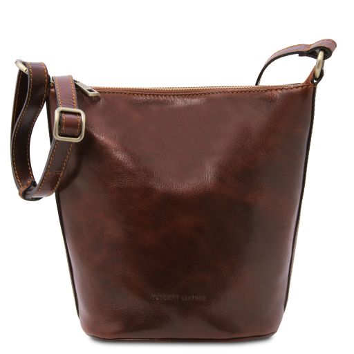 Brown leather Shoulder Bags Giusi - by Tuscany Leather