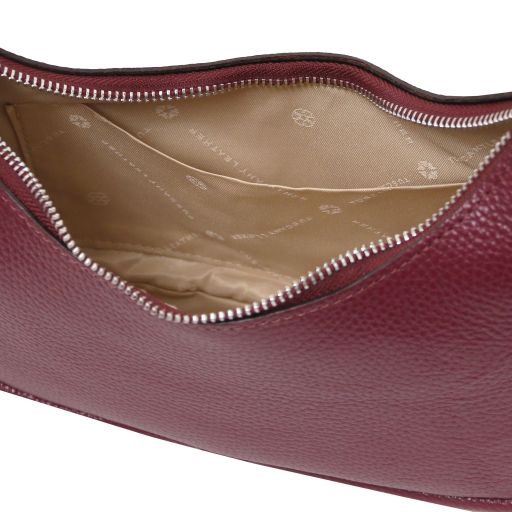 Bordeaux leather Handbags Michelle - by Tuscany Leather