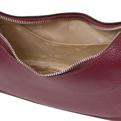 Bordeaux leather Handbags Michelle - by Tuscany Leather