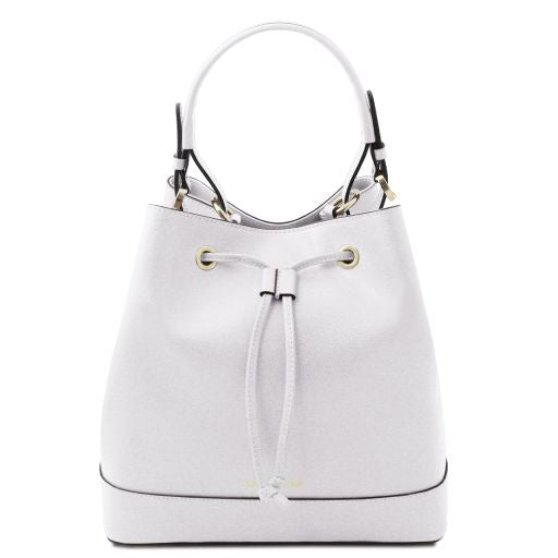 White leather Handbags Minerva - by Tuscany Leather