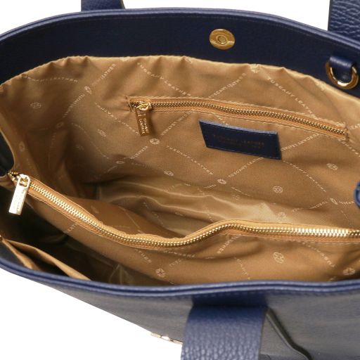 Black leather Handbags Callie - by Tuscany Leather