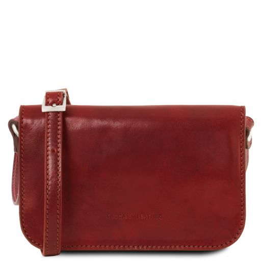 Carmen - Leather shoulder bag with flap