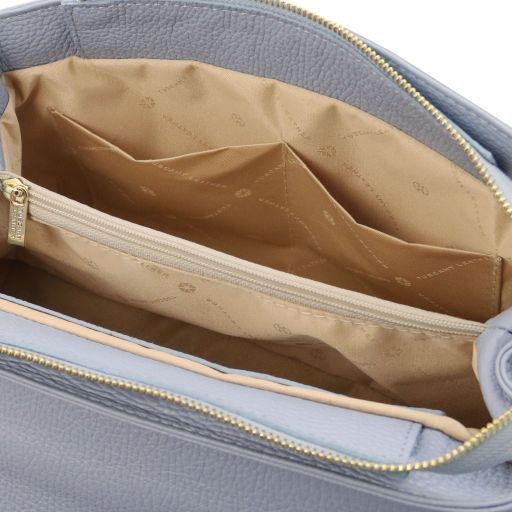 Black leather Handbags Elettra - by Tuscany Leather