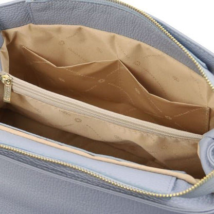 Black leather Handbags Elettra - by Tuscany Leather