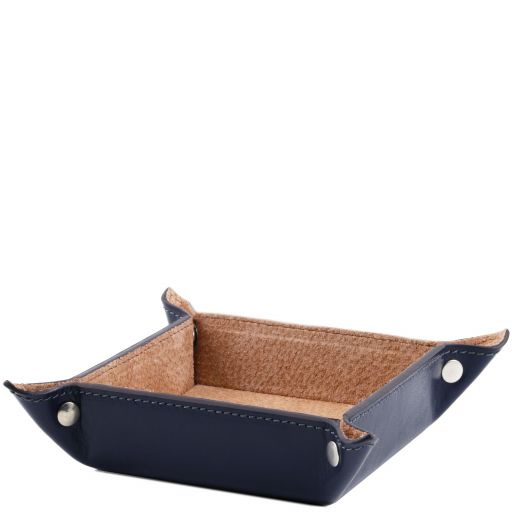 Dark Blue leather Travel Accessories Exclusive by Tuscany Leather