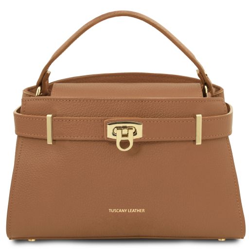 Caramel leather Handbags Maisy - by Tuscany Leather