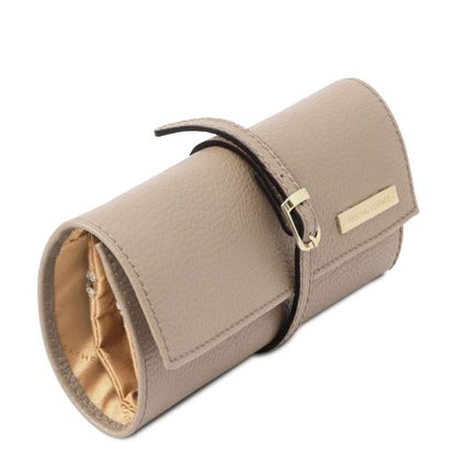 Champagne leather Travel Accessories Soft by Tuscany Leather