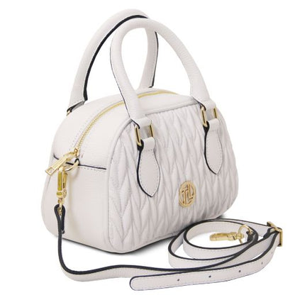 White leather Handbags Chantilly - by Tuscany Leather
