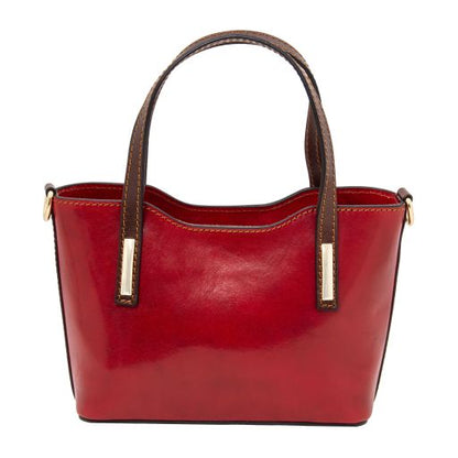 Dark Blue leather Handbags Amelia - by Tuscany Leather