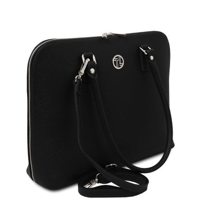 Black leather Briefcases Magnolia - by Tuscany Leather