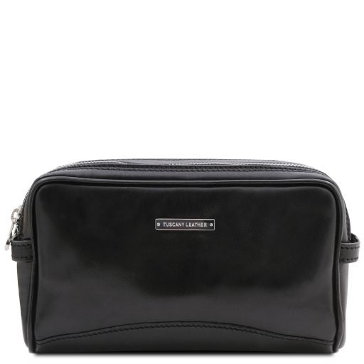 Black leather Travel Accessories Igor - by Tuscany Leather