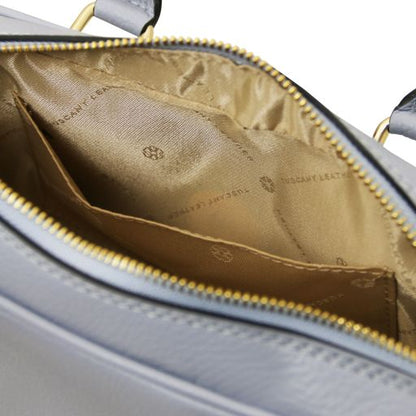 White leather Handbags Mousse - by Tuscany Leather