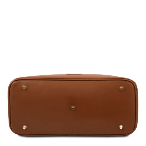 Cognac leather Handbags TL by Tuscany Leather