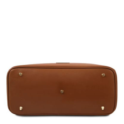Cognac leather Handbags TL by Tuscany Leather