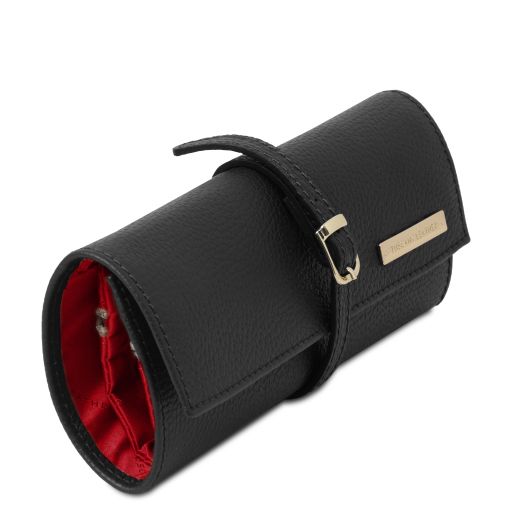 Soft leather jewellery case