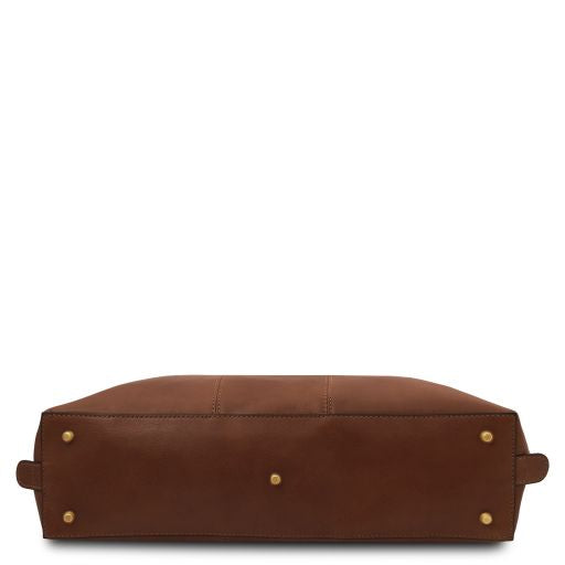 Brown leather Briefcases Ravenna - by Tuscany Leather
