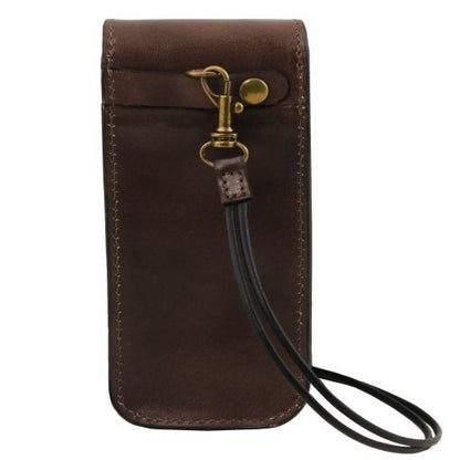 Dark Brown leather Travel Accessories Exclusive by Tuscany Leather