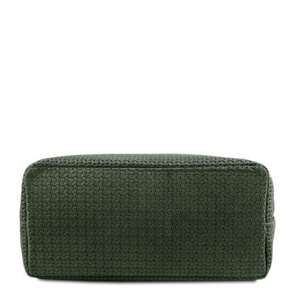 TL KeyLuck - Woven printed leather shopping bag