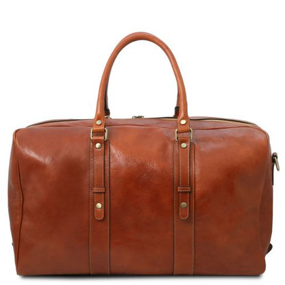 Brown leather Duffel Bags TL Voyager by Tuscany Leather