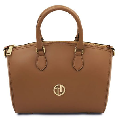 Cognac leather Handbags Layla - by Tuscany Leather