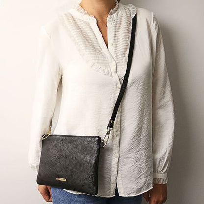 Lipstick Red leather Handbags TL by Tuscany Leather