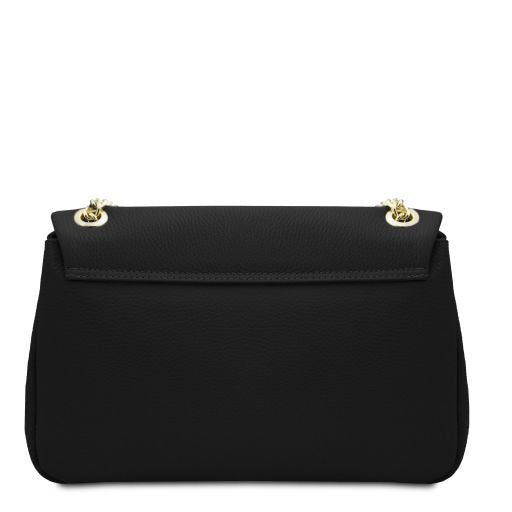 Black leather Handbags Elettra - by Tuscany Leather