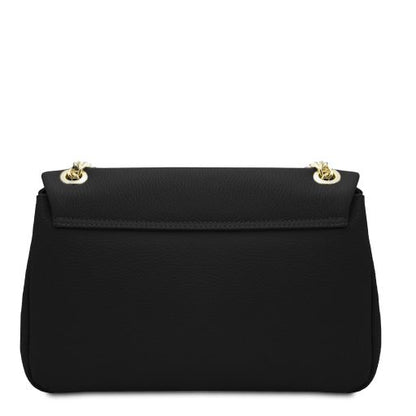 Black leather Handbags Elettra - by Tuscany Leather