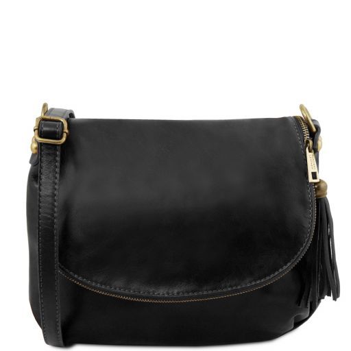 TL Bag - Soft leather shoulder bag with tassel detail