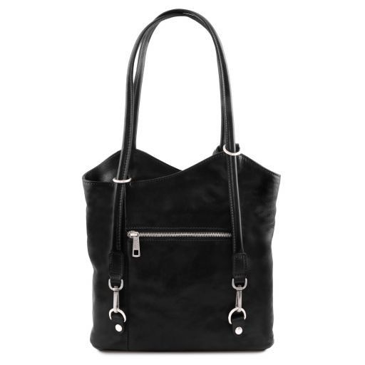 Patty - Leather convertible backpack shoulderbag