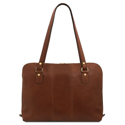 Brown leather Briefcases Ravenna - by Tuscany Leather