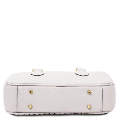 White leather Handbags Mousse - by Tuscany Leather