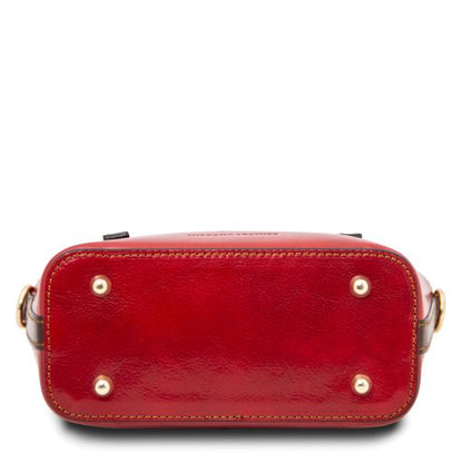 Dark Blue leather Handbags Amelia - by Tuscany Leather